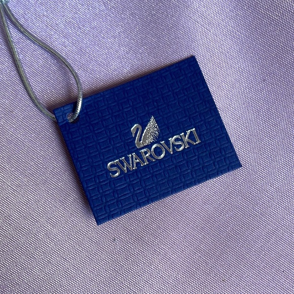 Blue Crystal/ Silver Swarovski Necklace - Picture 4 of 5